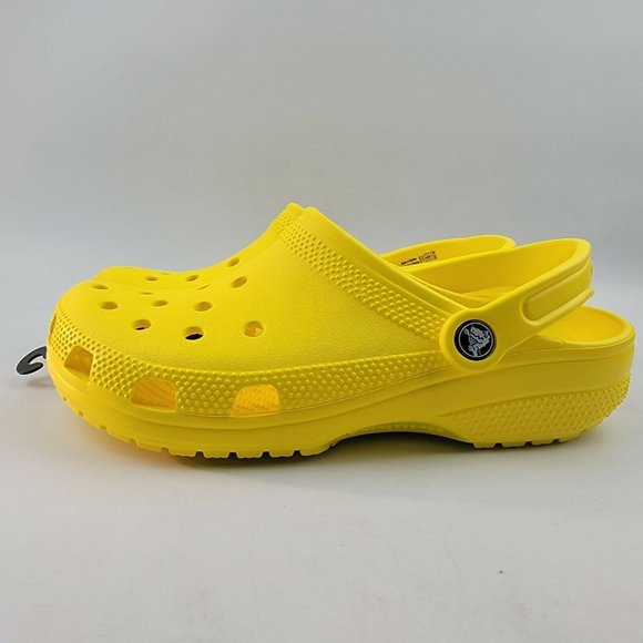 Crocs Classic Clog Slip On Waterproof Sandals Yellow 10001-7C1 Mens Sz 4 main image 5